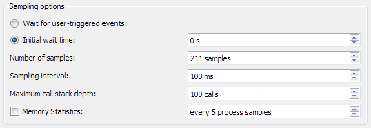 Sampling Options